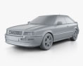 Audi S2 купе 1995 3D модель clay render