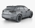 Audi A3 sportback HQインテリアと 2019 3Dモデル