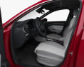 Audi A3 sportback com interior 2019 Modelo 3d assentos