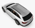 Audi A4 Allroad with HQ interior 2022 3d model top view