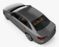 Audi A4 sedan with HQ interior 2022 3d model top view