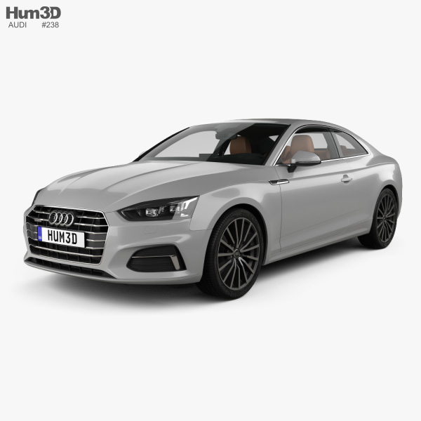 Audi A5 coupe with HQ interior 2019 3D model