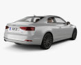 Audi A5 coupe with HQ interior 2019 3d model back view