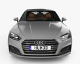 Audi A5 S-line sportback с детальным интерьером 2020 3D модель front view