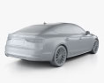 Audi A5 S-line sportback 인테리어 가 있는 2020 3D 모델 