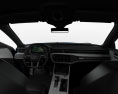 Audi A6 S-Line avant with HQ interior 2021 3d model dashboard