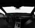 Audi A6 S-Line sedan with HQ interior 2021 3d model dashboard