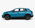 Audi Q3 S-line with HQ interior 2021 3d model side view
