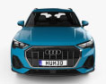 Audi Q3 S-line with HQ interior 2021 3d model front view
