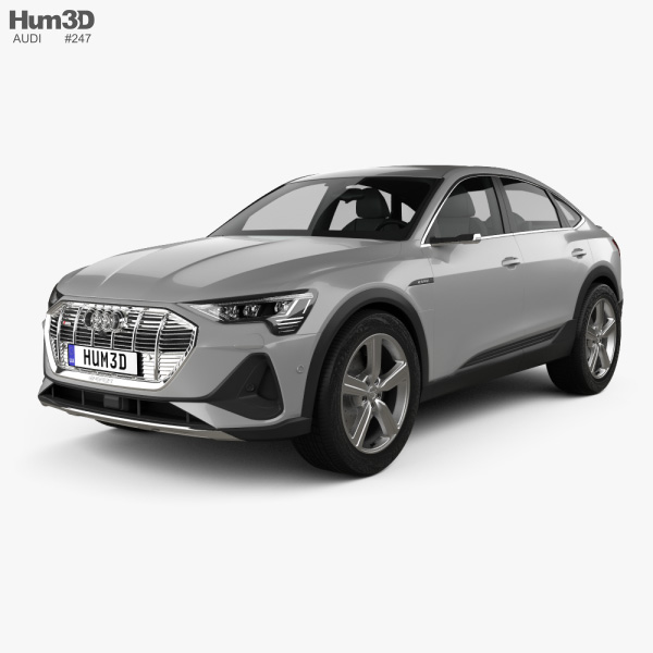 Audi e-tron sportback S-line coupe 2021 3D model