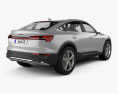 Audi e-tron sportback S-line 쿠페 2021 3D 모델  back view