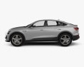 Audi e-tron sportback S-line cupé 2021 Modelo 3D vista lateral