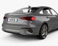 Audi A3 세단 2023 3D 모델 