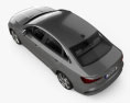 Audi A3 轿车 2023 3D模型 顶视图