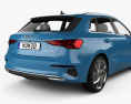 Audi A3 sportback 2023 3d model