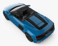 Audi R8 V10 US-spec spyder 2022 Modèle 3d vue du dessus
