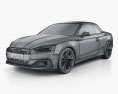 Audi A5 cabriolet 2019 Modello 3D wire render