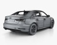 Audi A3 S-line Worldwide 세단 인테리어 가 있는 2016 3D 모델 