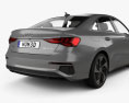Audi A3 S-line Berlina 2023 Modello 3D