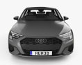 Audi A3 S-line 轿车 2023 3D模型 正面图