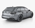 Audi RS4 avant 2023 3d model