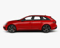 Audi RS4 avant 2023 3D模型 侧视图