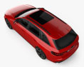 Audi RS4 avant 2023 3D模型 顶视图