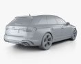 Audi RS4 avant 2023 3D модель