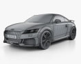 Audi TT RS クーペ 2022 3Dモデル wire render