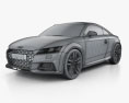 Audi TT クーペ 2022 3Dモデル wire render