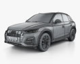 Audi Q5 2022 3d model wire render