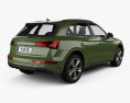 Audi Q5 S-line 2023 3D-Modell Rückansicht