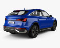 Audi Q5 Sportback S-line 2022 3d model back view