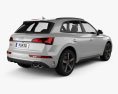 Audi SQ5 2023 Modello 3D vista posteriore