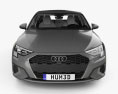 Audi A3 轿车 带内饰 2023 3D模型 正面图