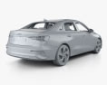 Audi A3 Berlina con interni 2023 Modello 3D