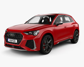 Audi Q3 RS HQインテリアと 2019 3Dモデル