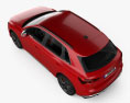 Audi Q3 RS mit Innenraum 2022 3D-Modell Draufsicht