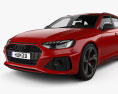 Audi RS4 avant HQインテリアと 2023 3Dモデル