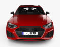 Audi RS4 avant 인테리어 가 있는 2023 3D 모델  front view