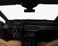 Audi RS6 avant com interior e motor 2022 Modelo 3d dashboard