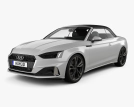 Audi A5 カブリオレ HQインテリアと 2019 3Dモデル