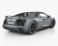 Audi R8 V10 купе з детальним інтер'єром 2022 3D модель