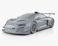 Audi R8 LMS GT2 2024 3d model clay render
