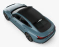 Audi e-tron GT 2024 3D-Modell Draufsicht