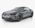 Audi e-tron GT RS 2024 3Dモデル wire render