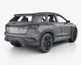 Audi Q4 e-tron Концепт з детальним інтер'єром 2020 3D модель