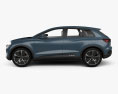 Audi Q4 e-tron 概念 HQインテリアと 2020 3Dモデル side view