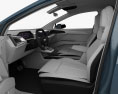 Audi Q4 e-tron Conceito com interior 2020 Modelo 3d assentos