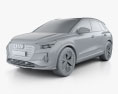Audi Q4 e-tron S-line 2020 3D модель clay render